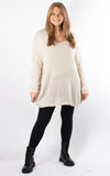 Ally V-neck Knit | Oat