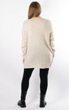 Ally V-neck Knit | Oat