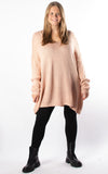 Ally V-neck Knit | Pale Pink