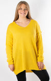 Ally V-neck Knit | Yellow