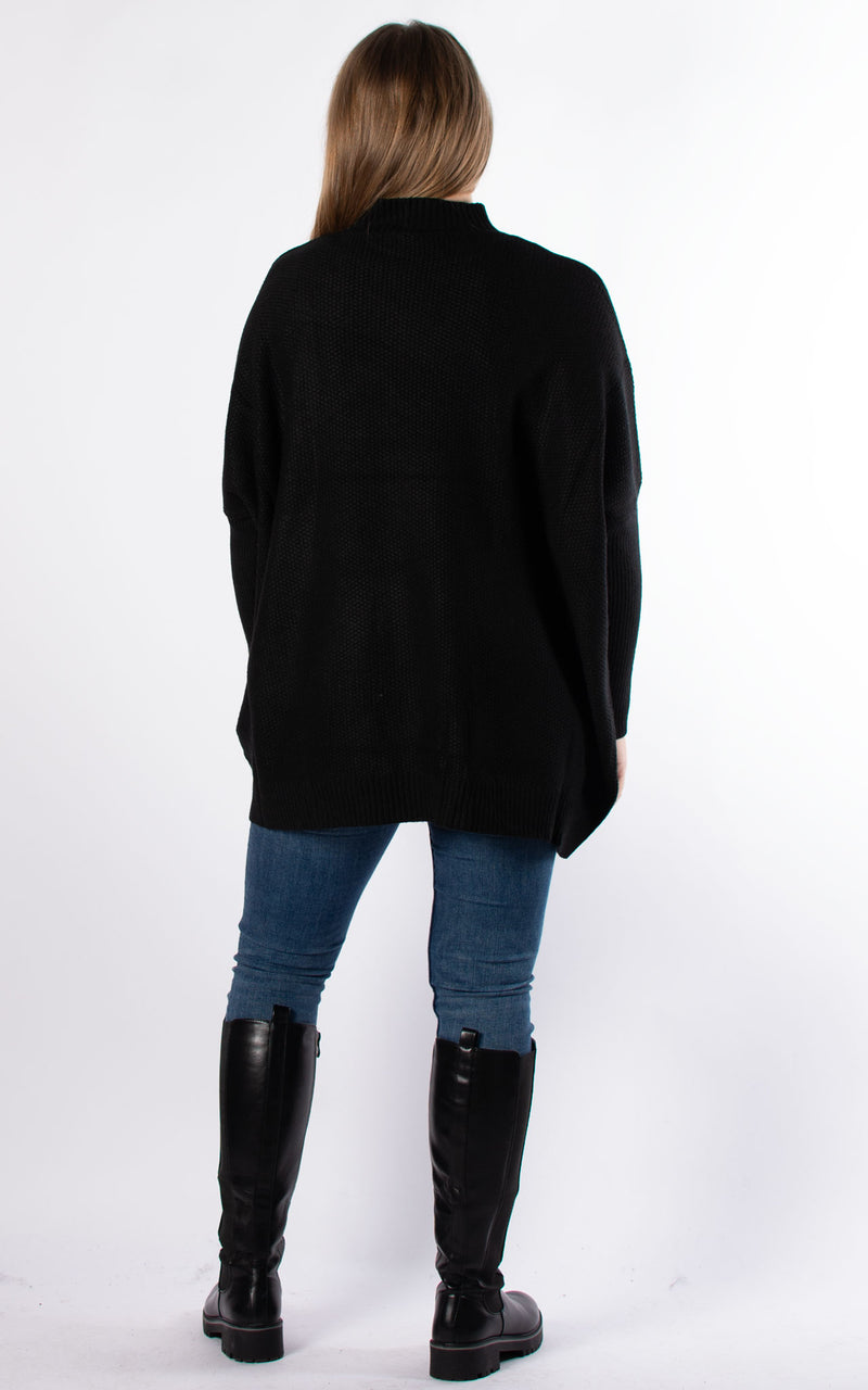 Amanda Textured Jumper | Black