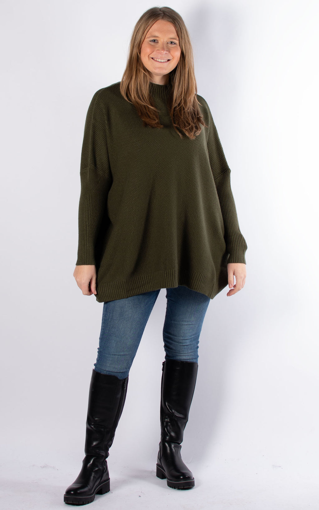 Amanda Textured Jumper | Green