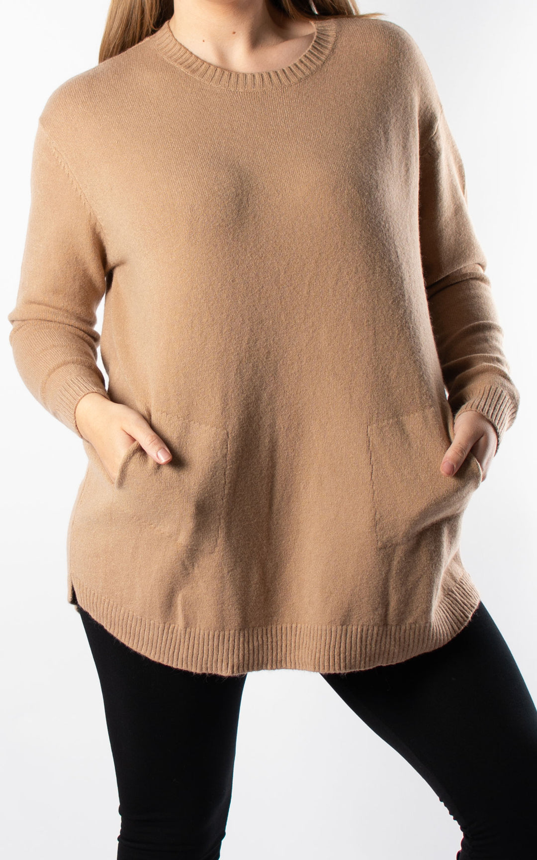 Amelia Scarf Jumper | Camel