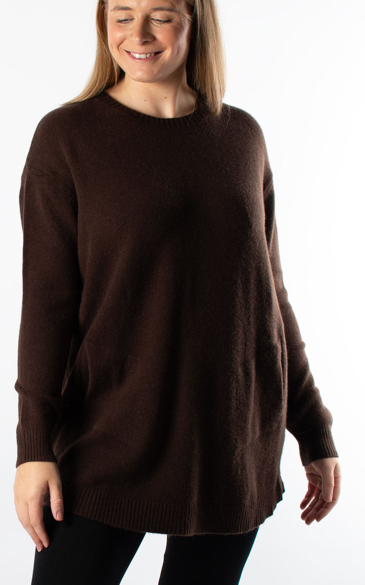 Amelia Scarf Jumper | Chocolate