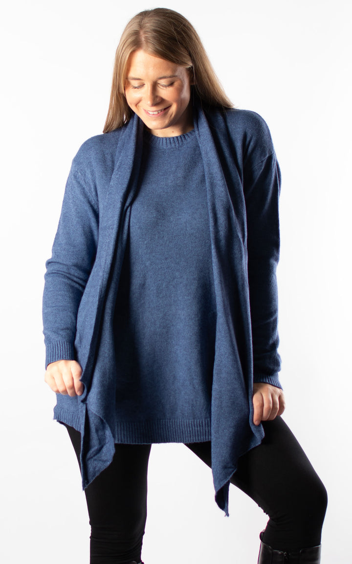 Amelia Scarf Jumper | Denim