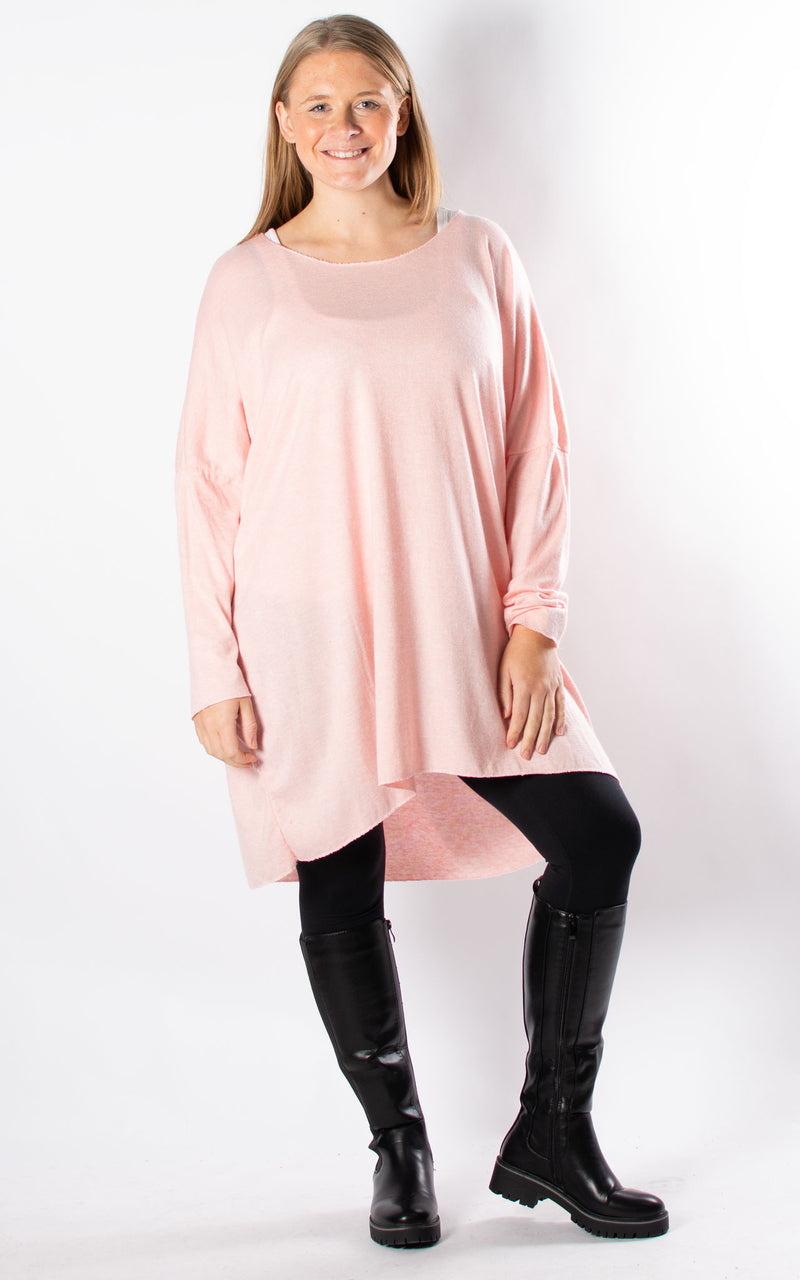 Amy Soft Knit Top | Baby Pink