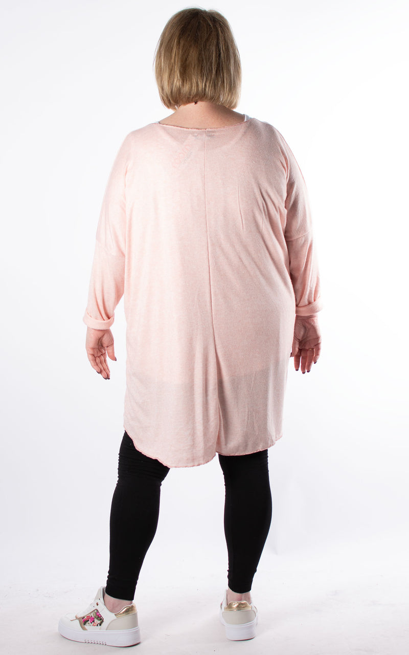 Amy Soft Knit Top | Baby Pink