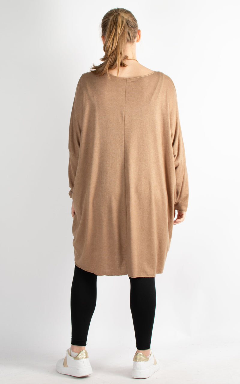 Amy Soft Knit Top | Camel