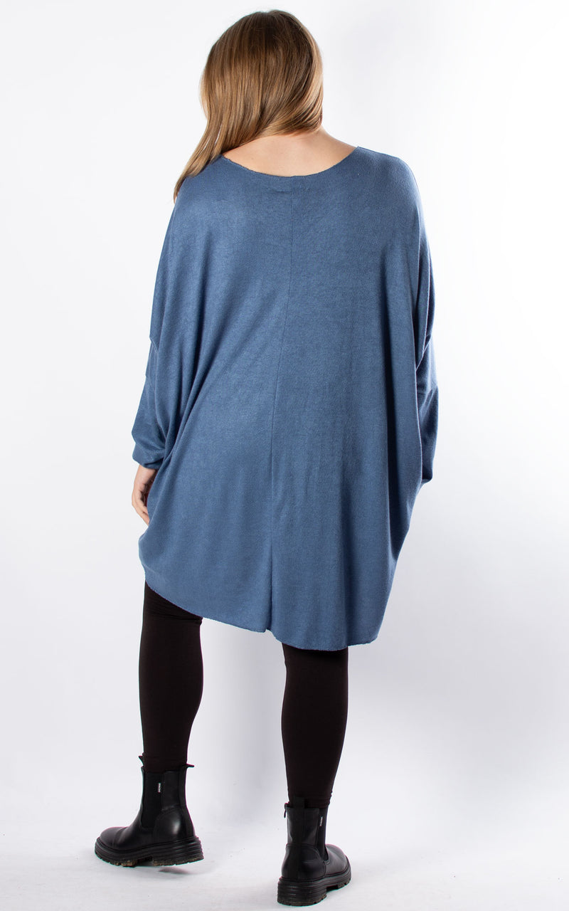 Amy Soft Knit Top | Denim