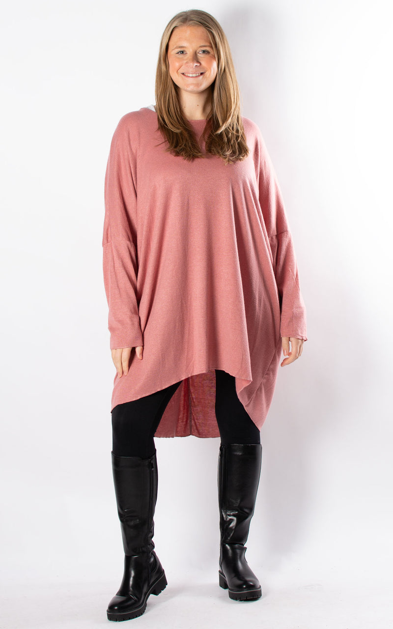 Amy Soft Knit Top | Dusky Pink