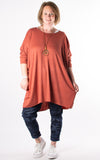 Amy Soft Knit Top | Rust
