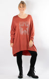 Amy Soft Knit Top | Star | Rust