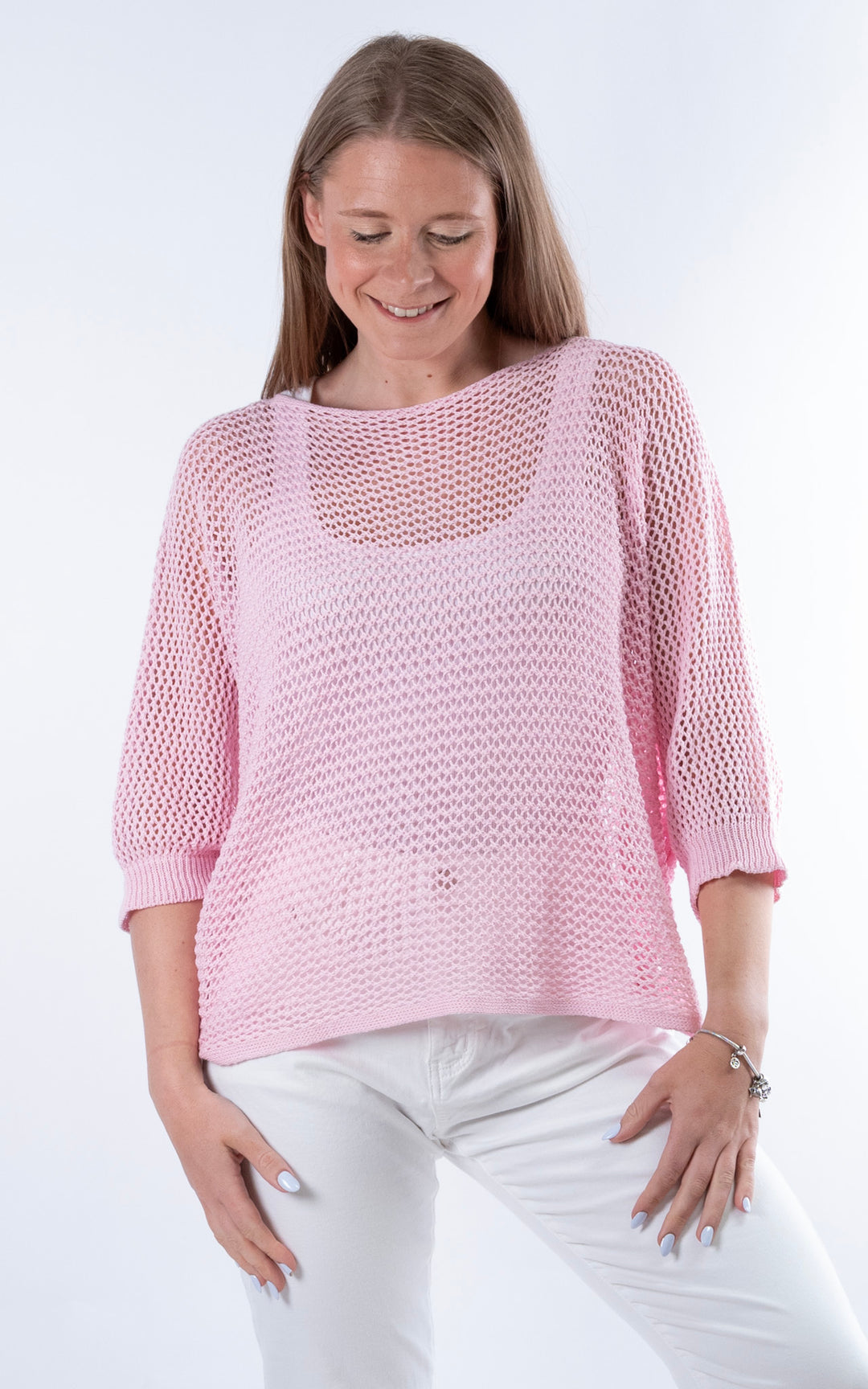 Angelina 3 Way Top | Baby Pink