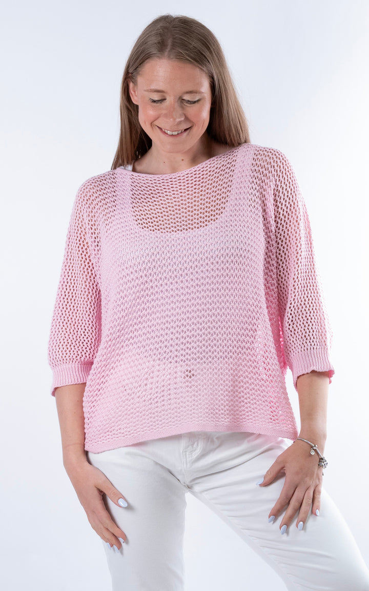Angelina 3 Way Top | Baby Pink