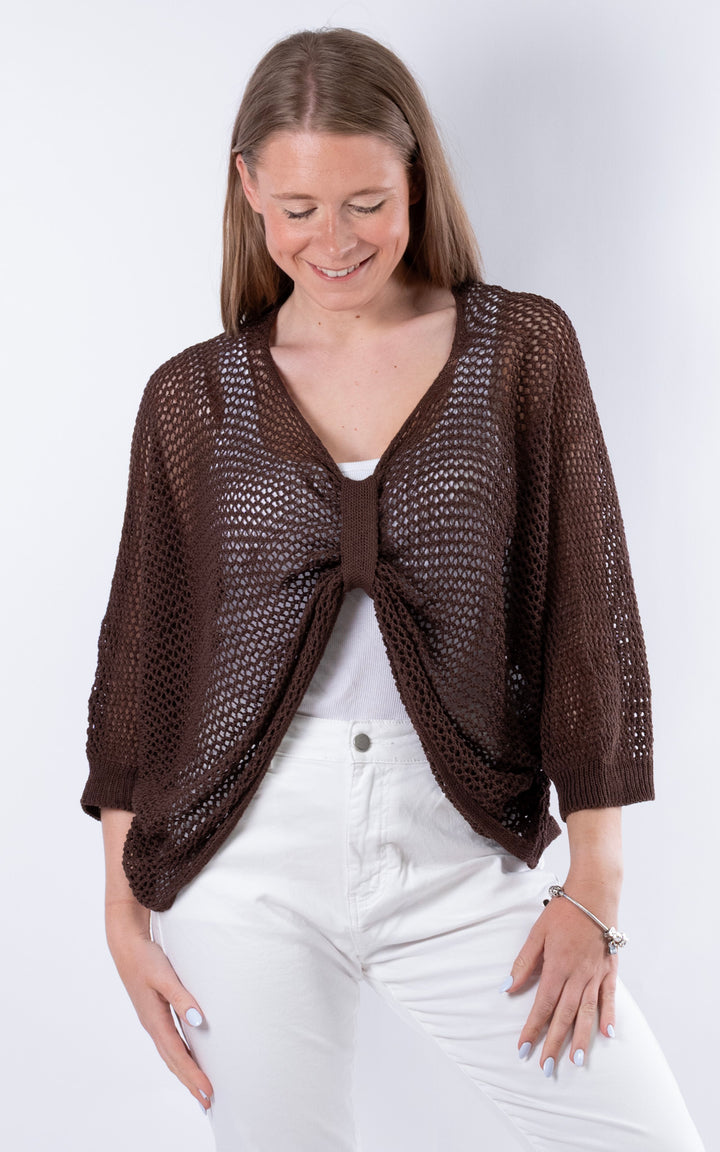 Angelina 3 Way Top |Chocolate