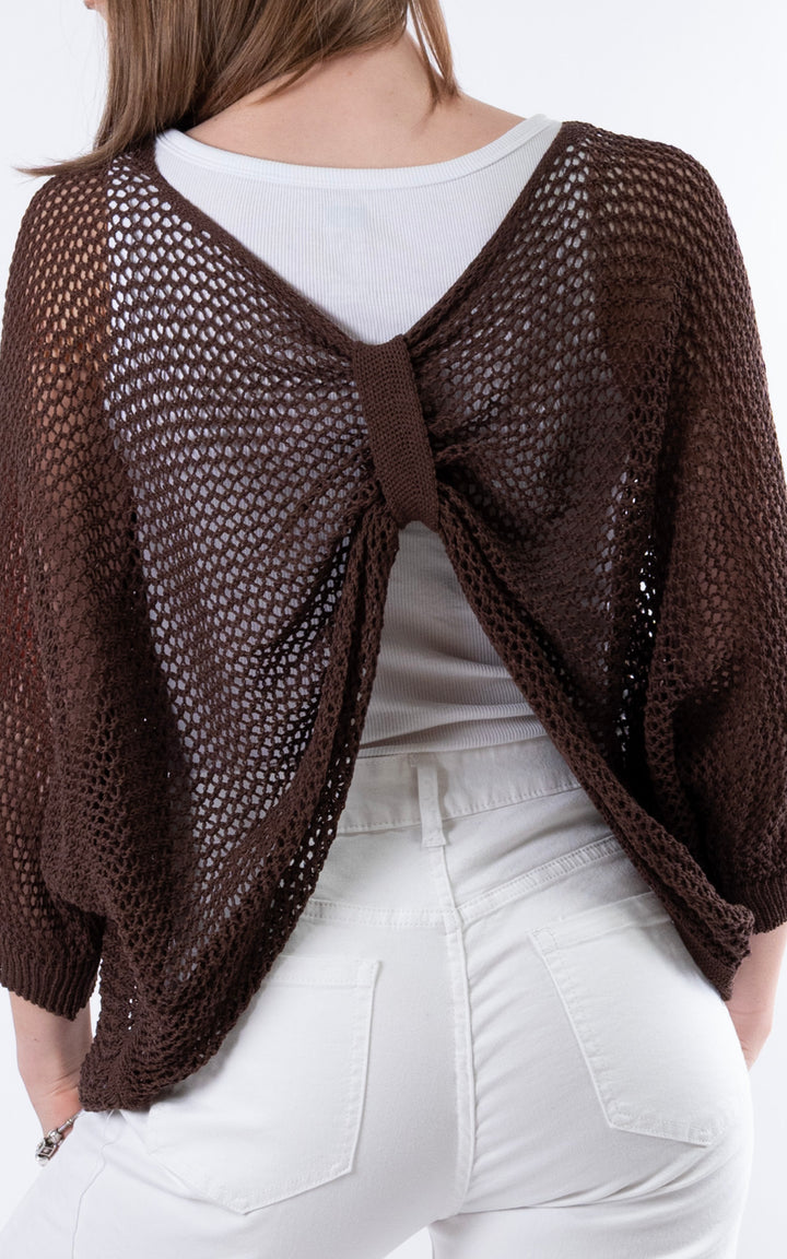 Angelina 3 Way Top |Chocolate