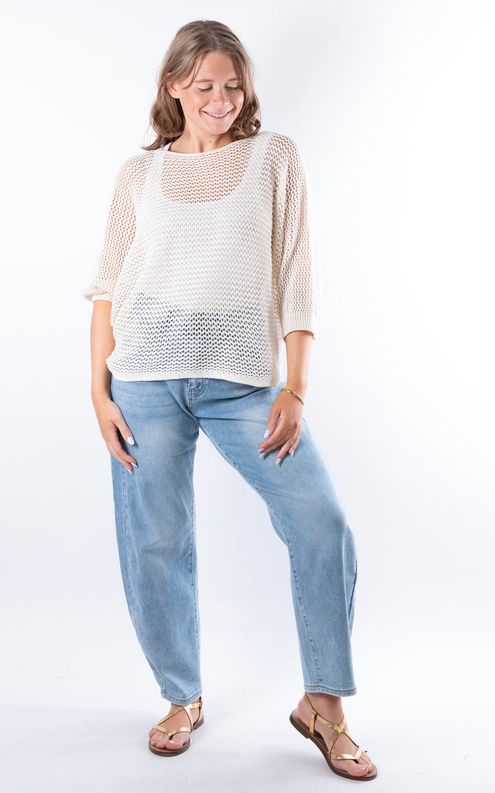 Angelina 3 Way Top | Cream