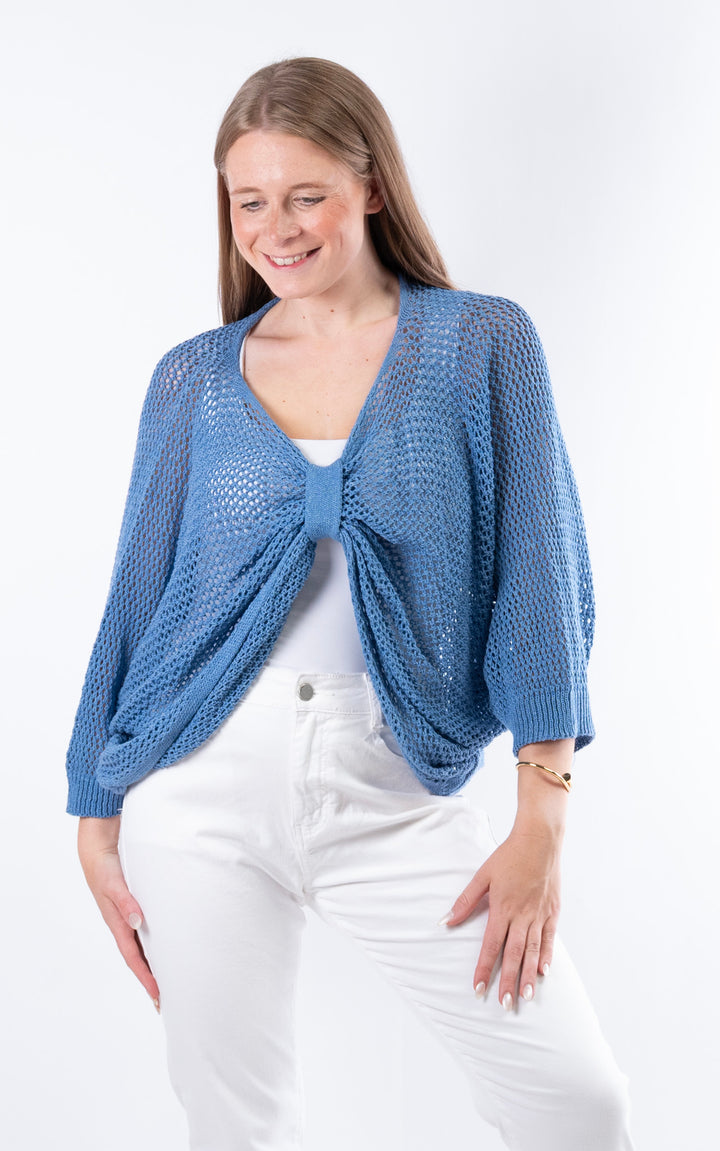 Angelina 3 Way Top | Denim