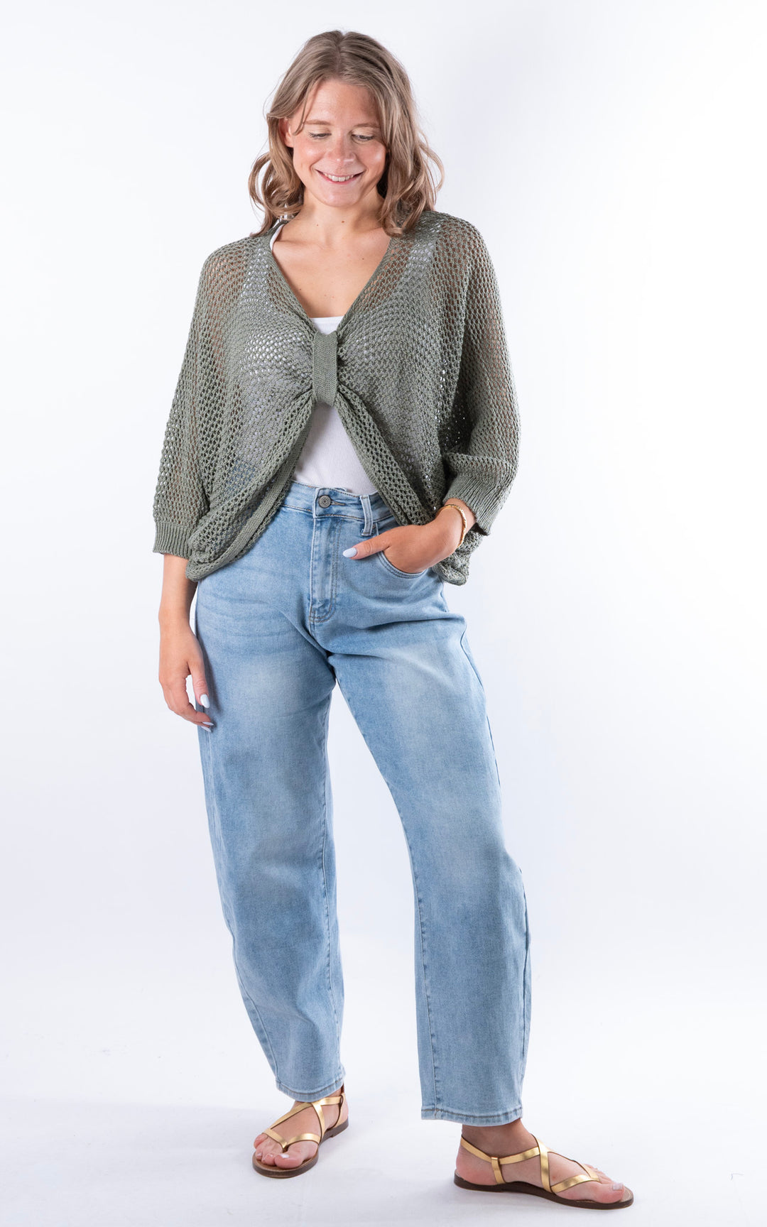 Angelina 3 Way Top | Khaki