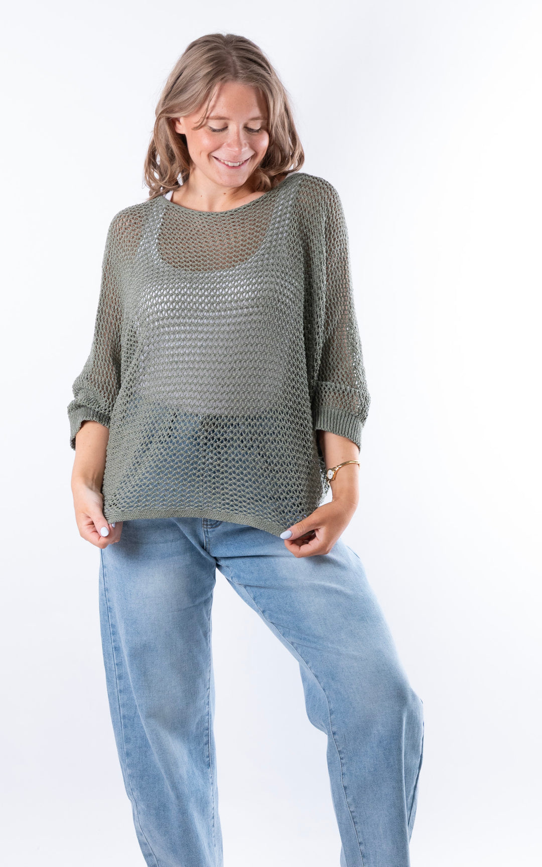 Angelina 3 Way Top | Khaki