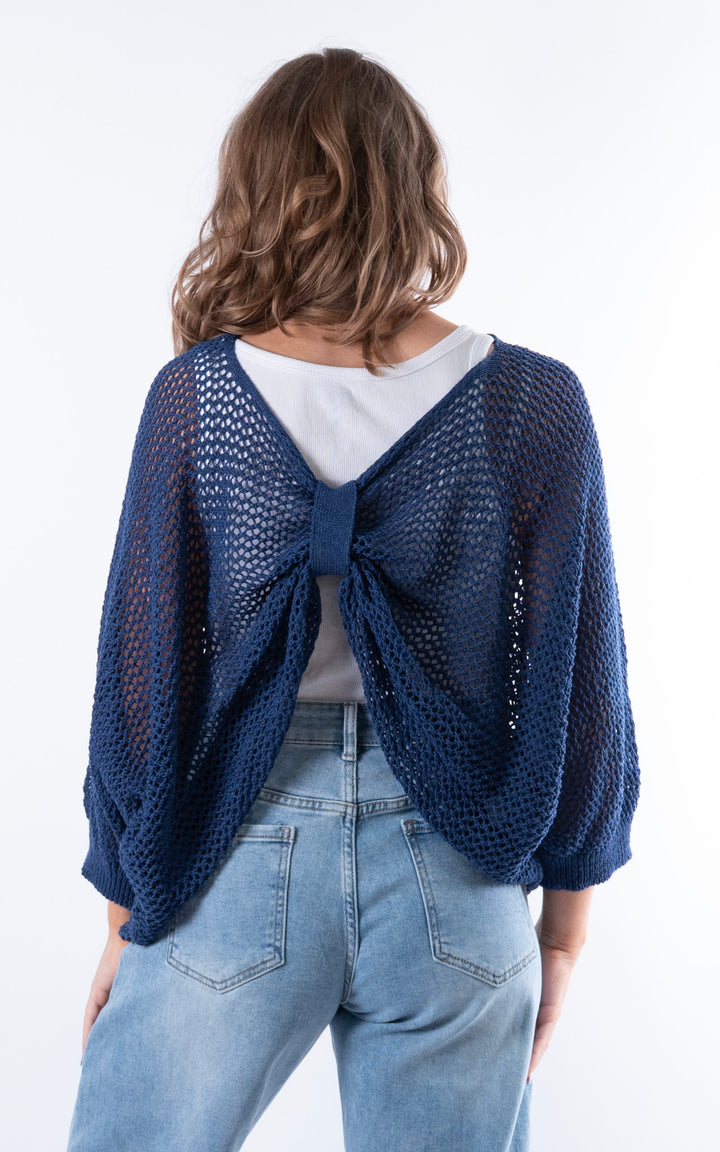 Angelina 3 Way Top | Navy