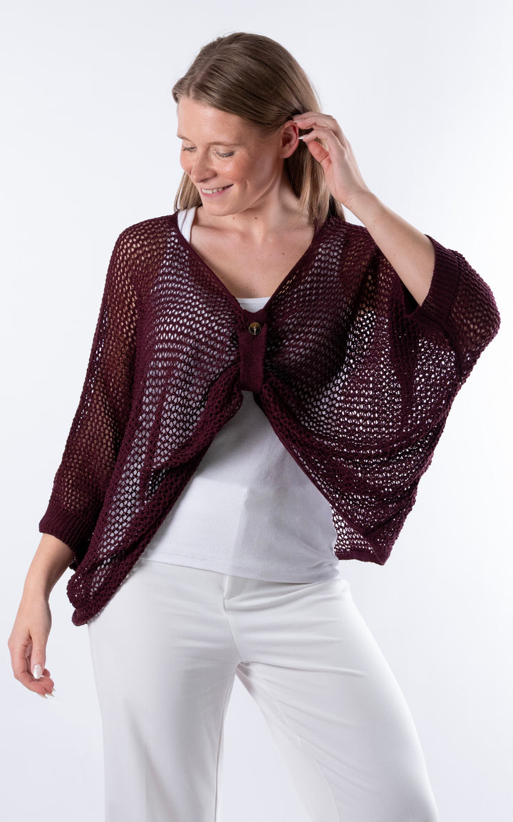 Angelina 3 Way Top | Plum