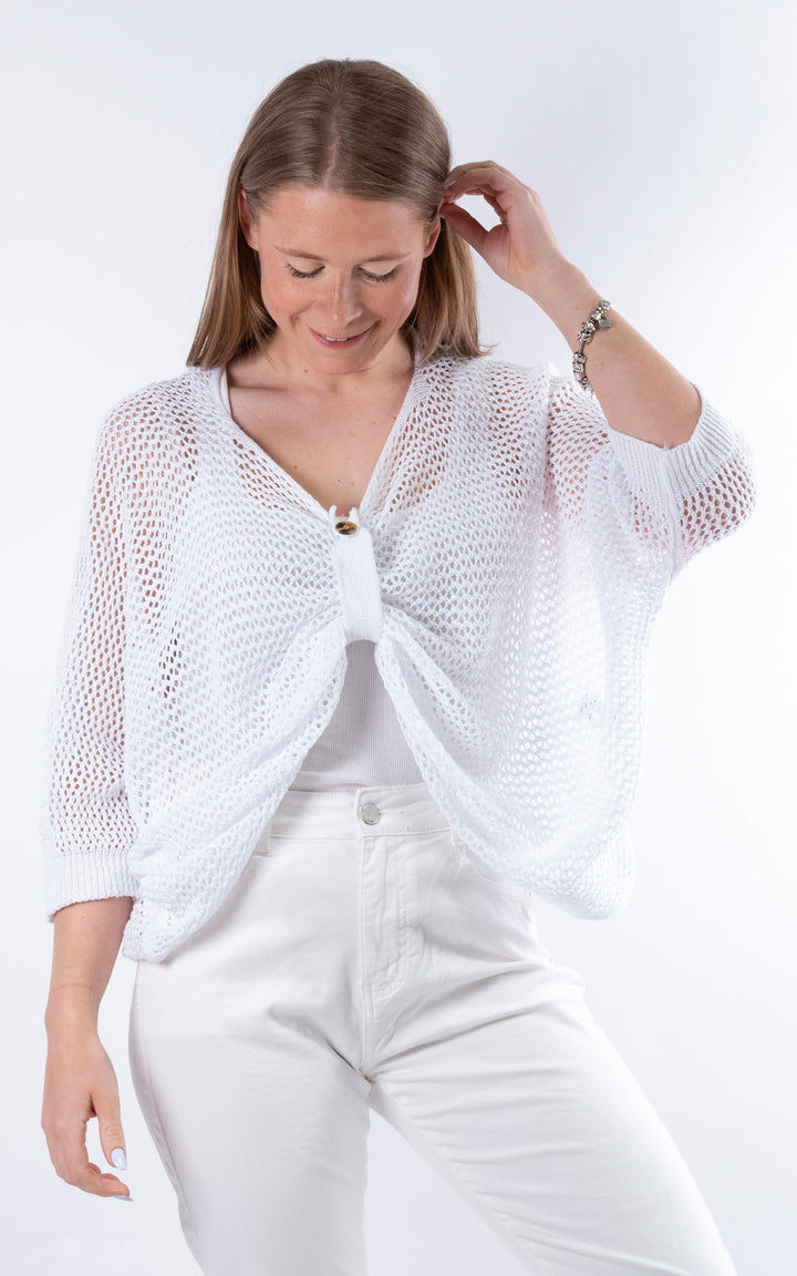 Angelina 3 Way Top | White