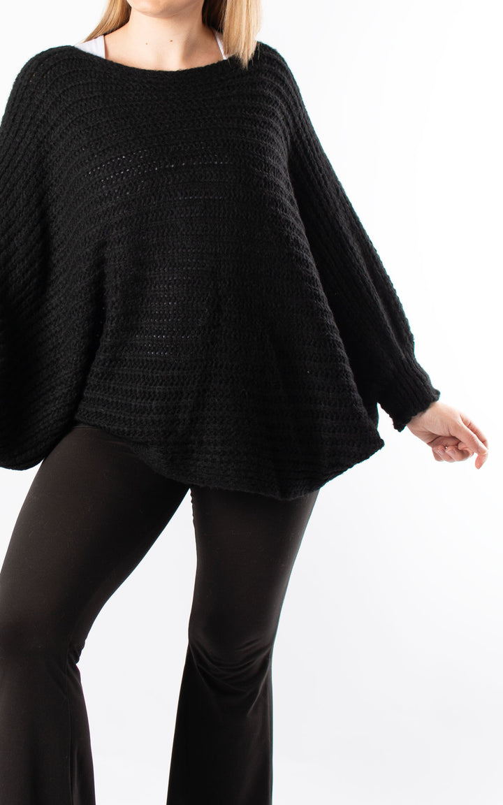 Angelina Oversized Knit | Black