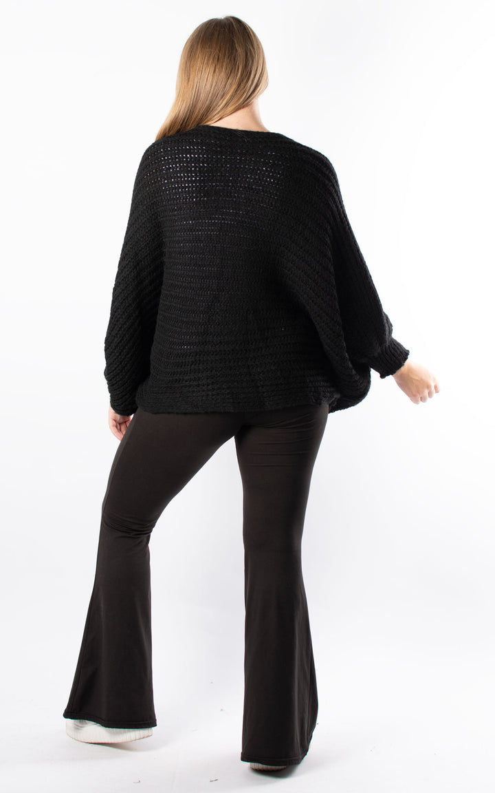 Angelina Oversized Knit | Black