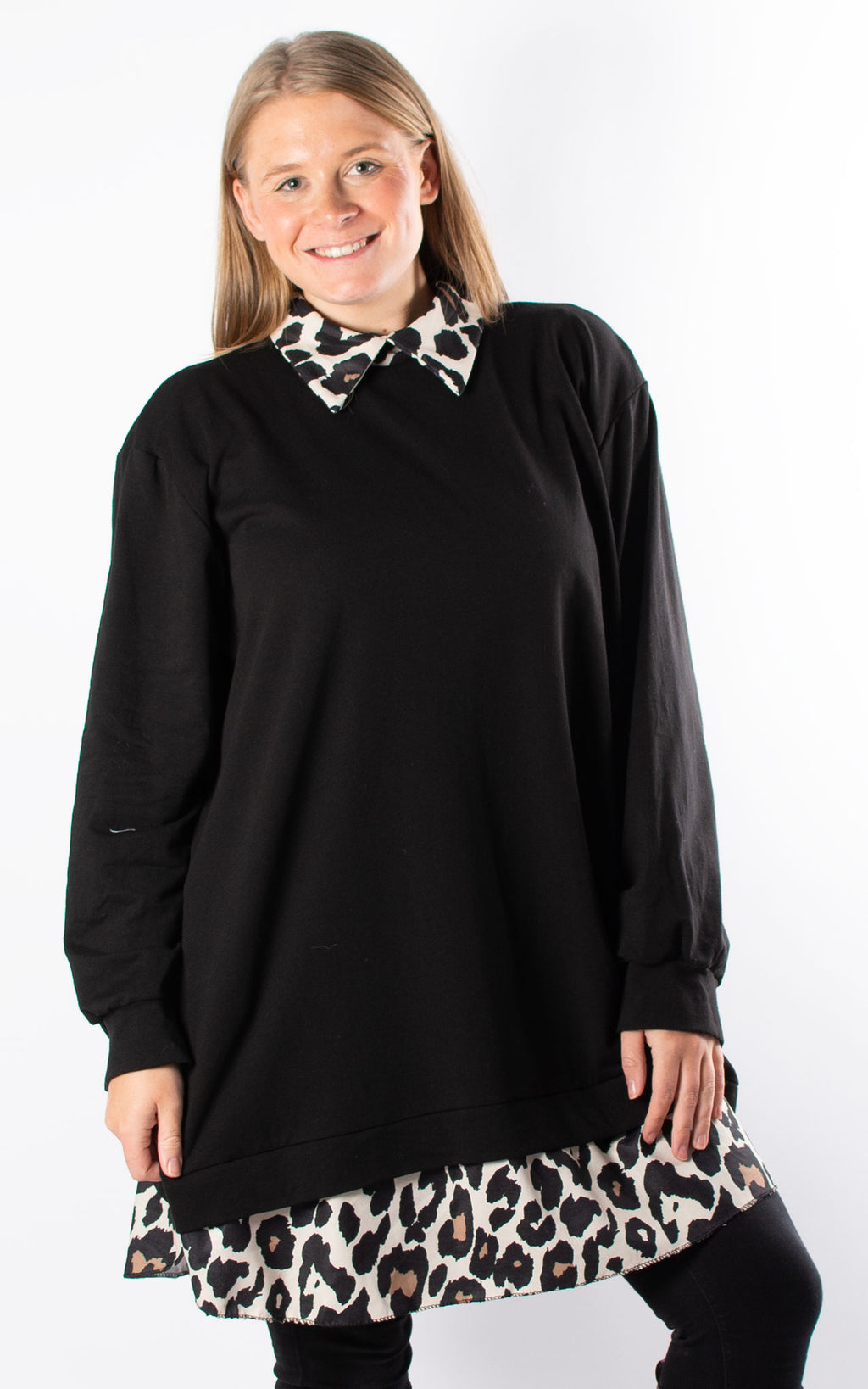 Animal Collar Tunic | Black