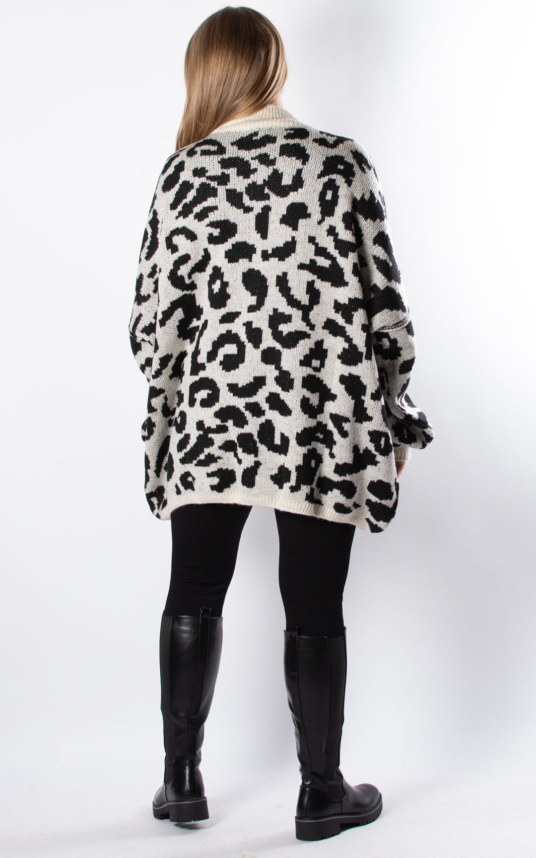 Animal Print Jumper | Black
