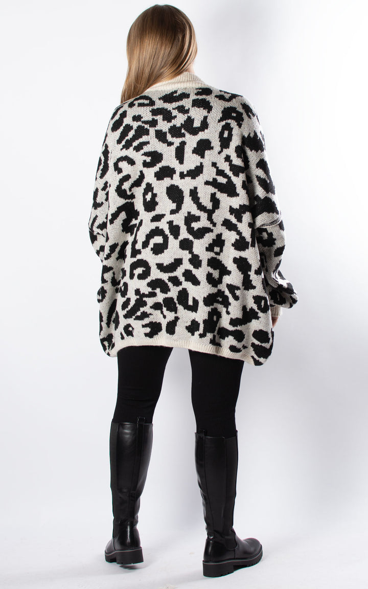 Animal Print Jumper | Black