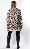 Animal Print Jumper | Chocolate