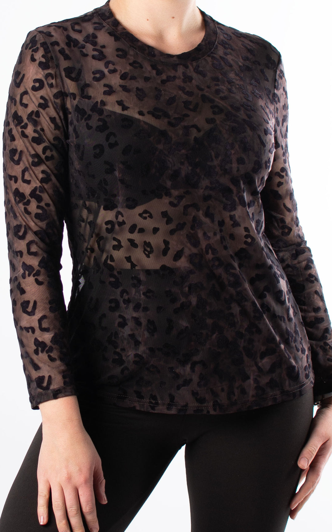 Animal Print Mesh Top | Cheetah