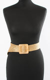 Anna Square Buckle Belt | Gold