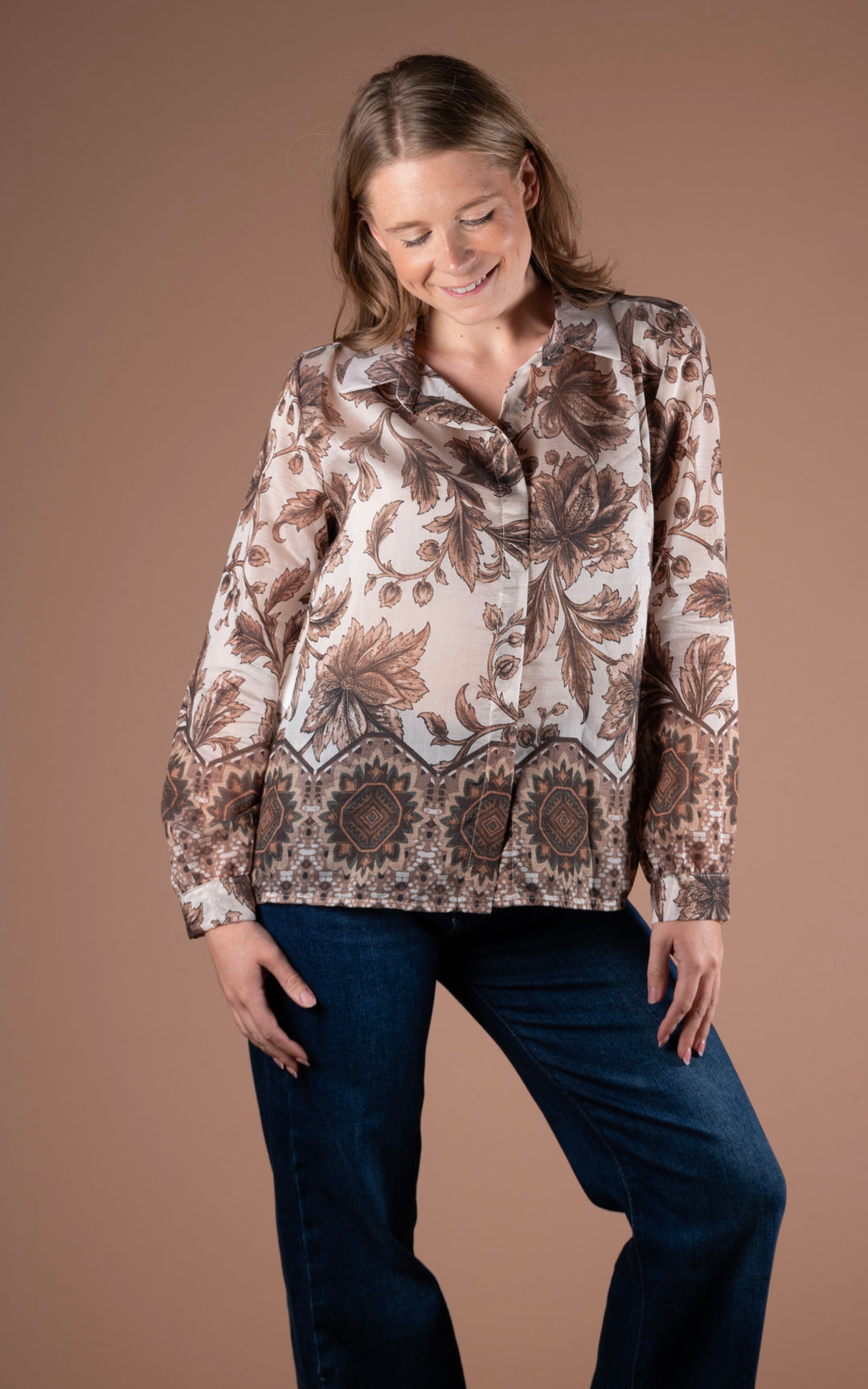 Antique Floral Shirt | Ivory