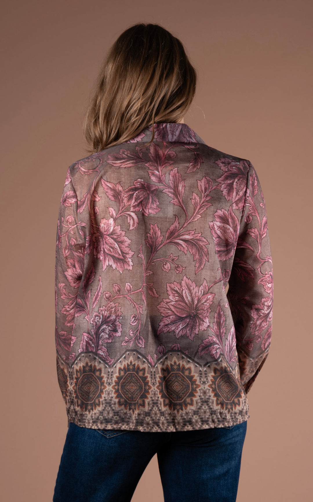 Antique Floral Shirt | Mocha