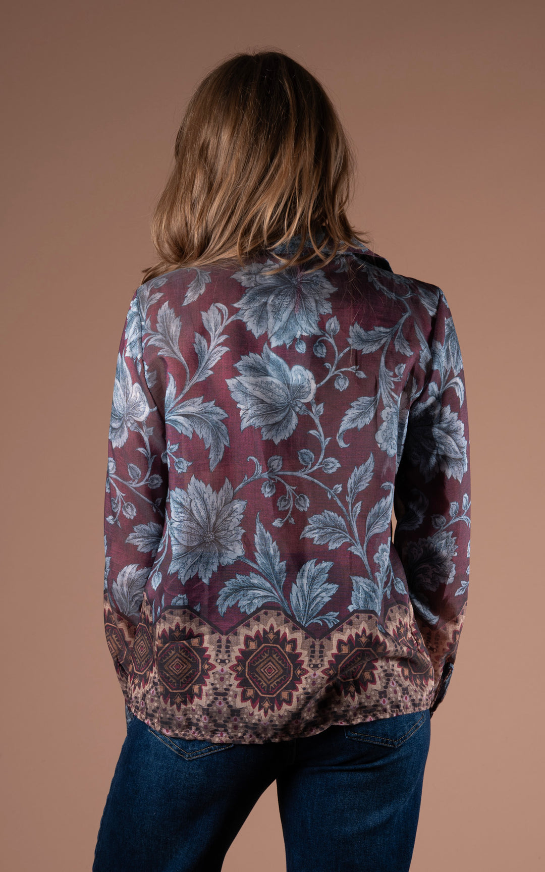 Antique Floral Shirt | Plum
