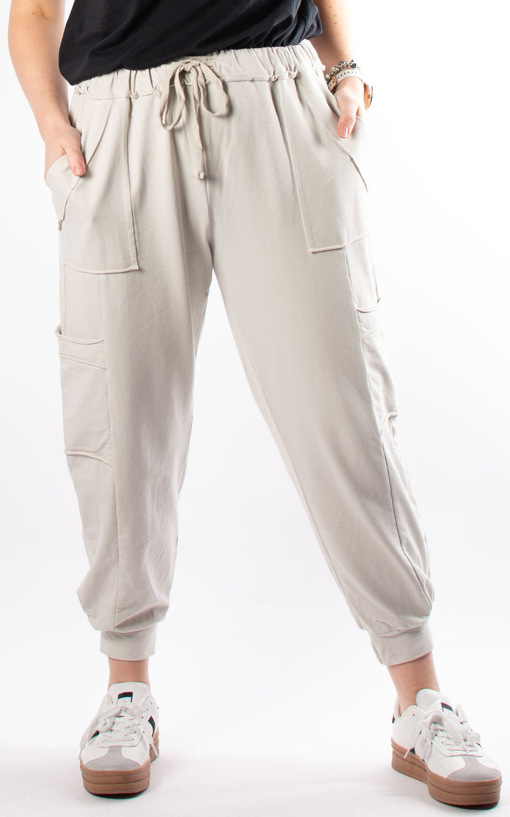 Anya Cargo Joggers | Beige