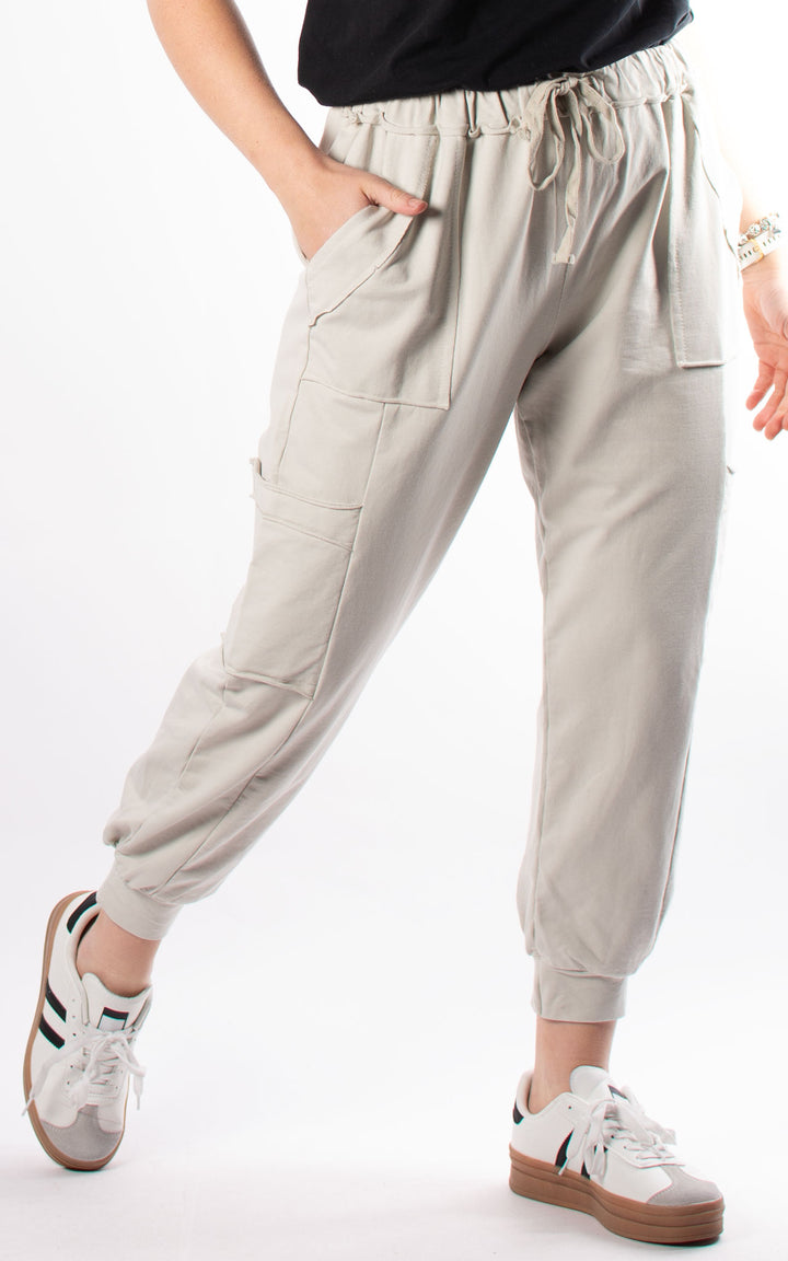Anya Cargo Joggers | Beige