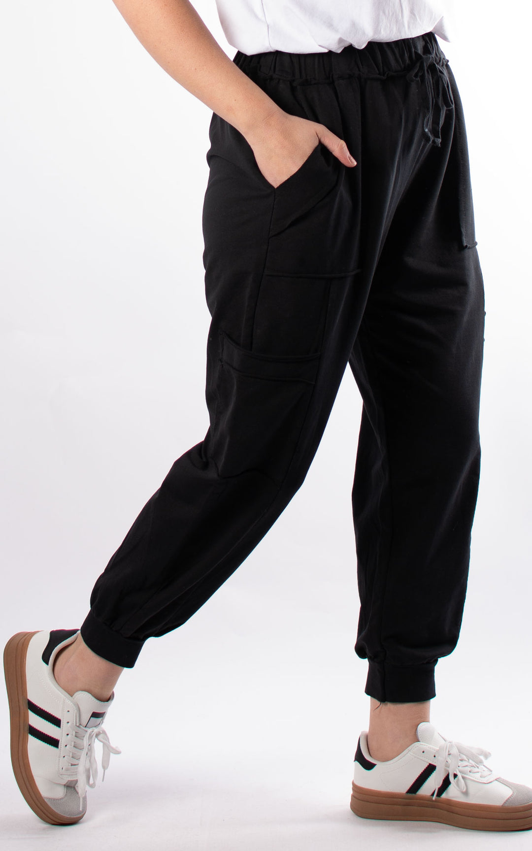 Anya Cargo Joggers | Black