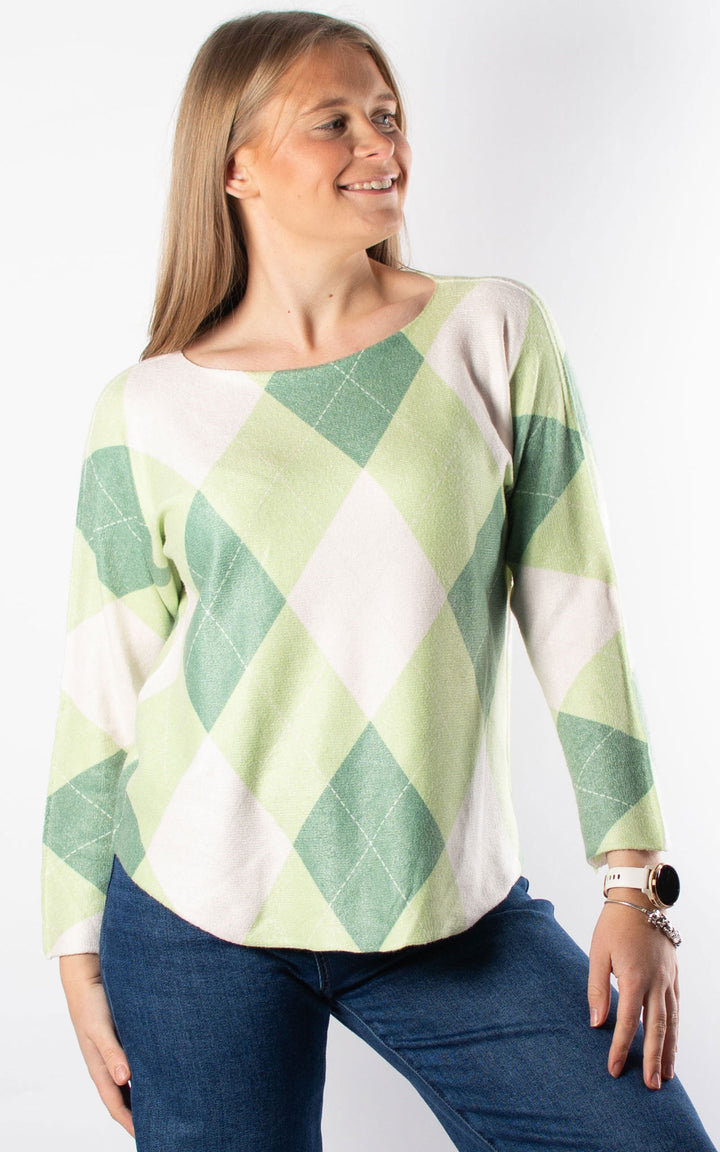 Argyle Soft Knit | Green