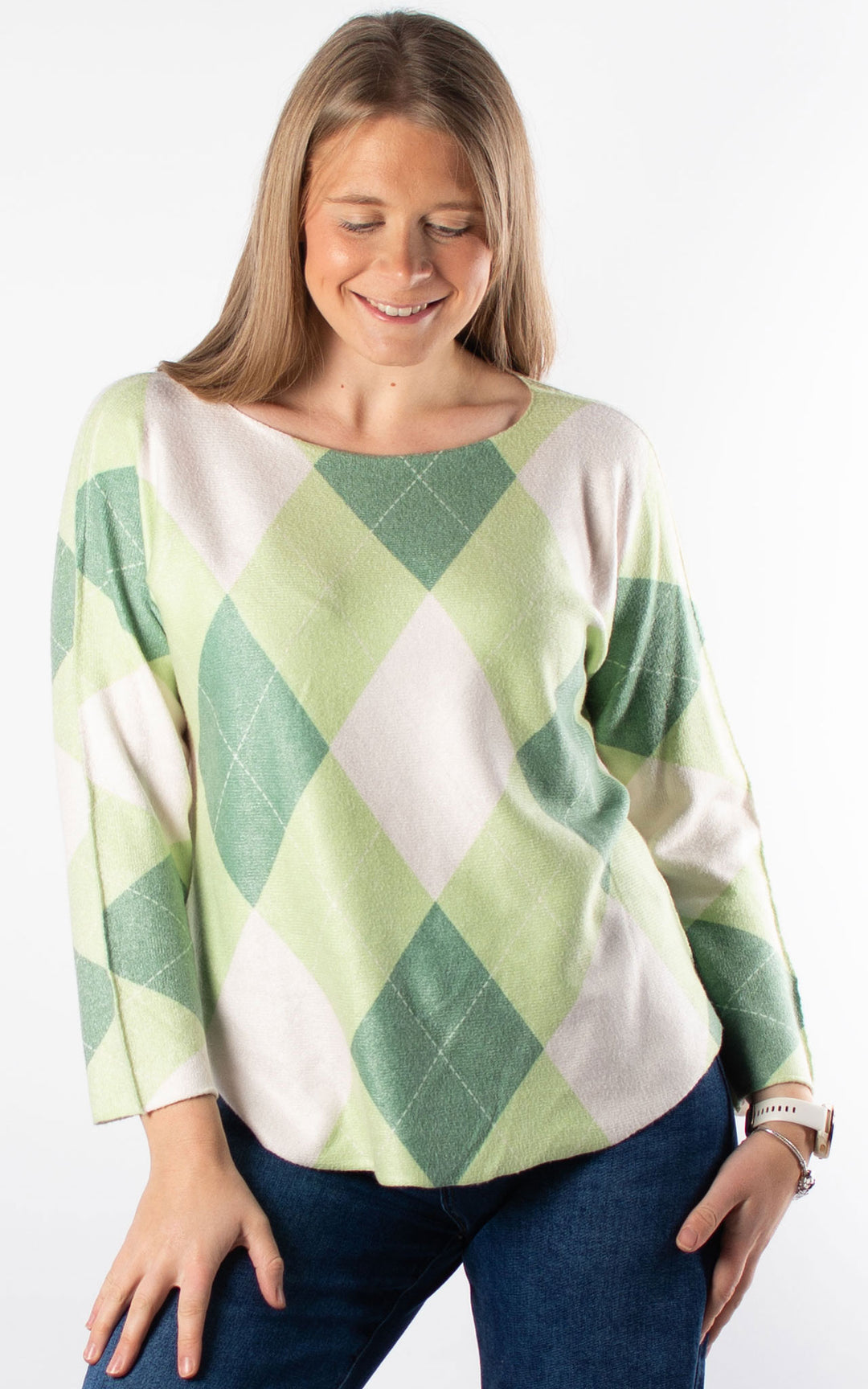 Argyle Soft Knit | Green