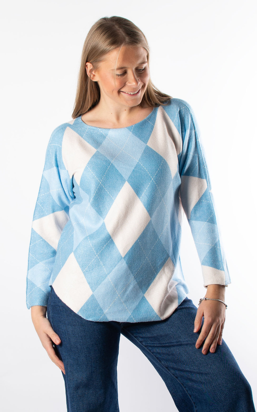 Argyle Soft Knit | Blue