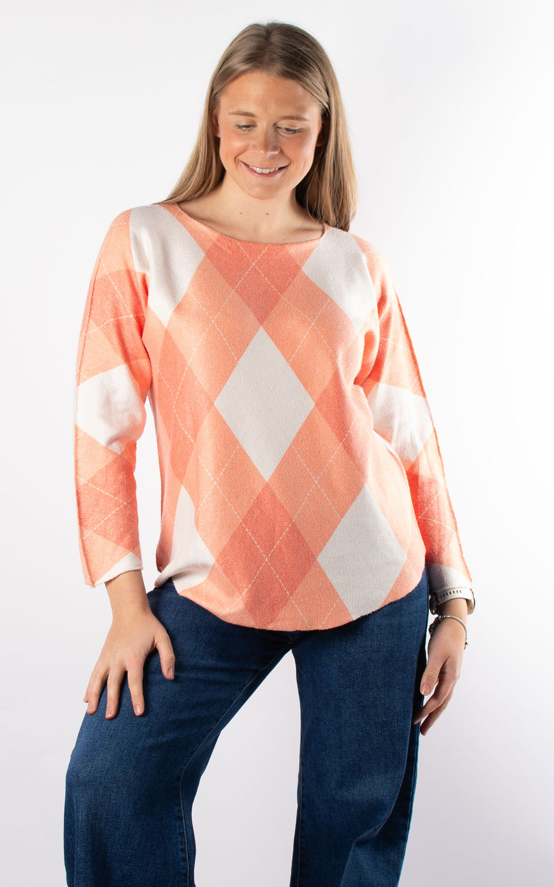 Argyle Soft Knit | Orange