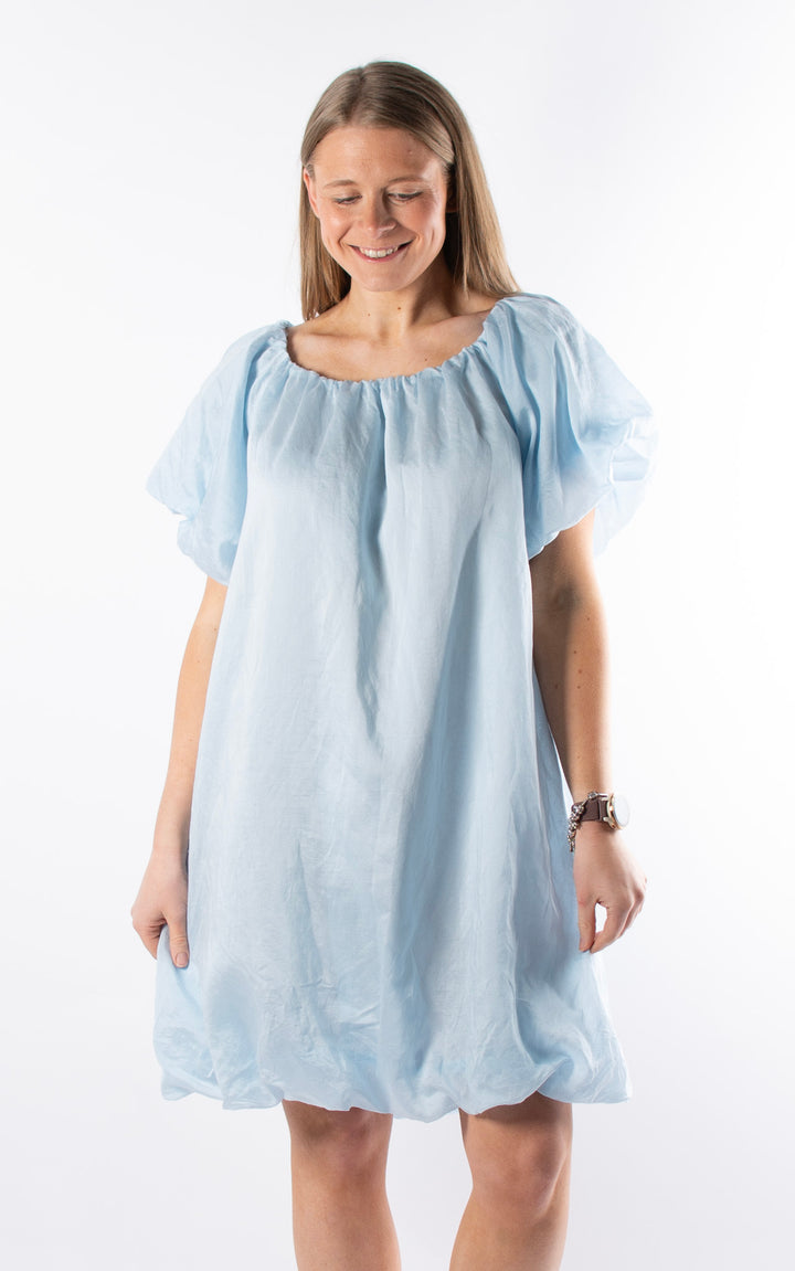 Ariella Bubble Hem Dress  | Blue