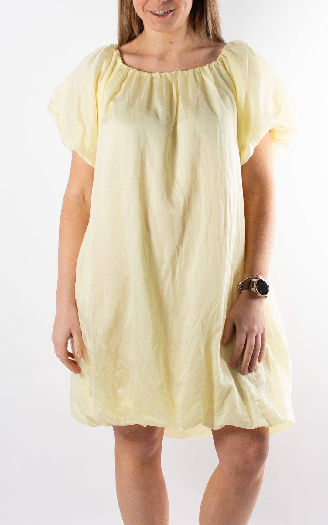 Ariella Bubble Hem Dress  | Yellow