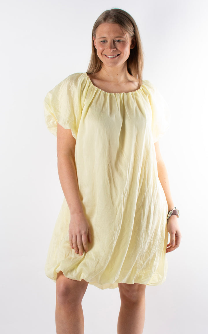 Ariella Bubble Hem Dress  | Yellow