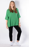 Arline Cheesecloth Top | Green