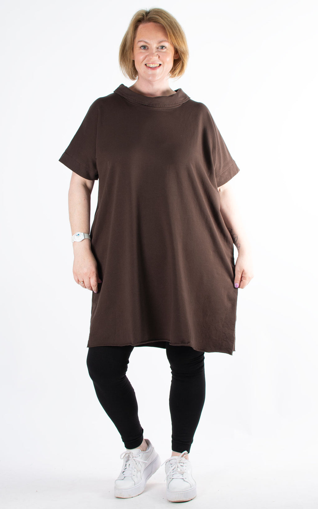 Audrey Tunic Dress | Chocolate